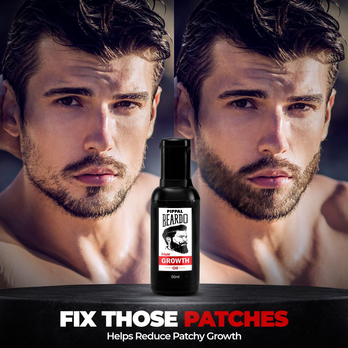 Beard And Hair Growth Oil 1X50 ml Best Beard Oil for Patchy Beard