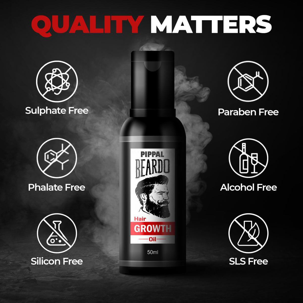Beard And Hair Growth Oil 1X50 ml Best Beard Oil for Patchy Beard