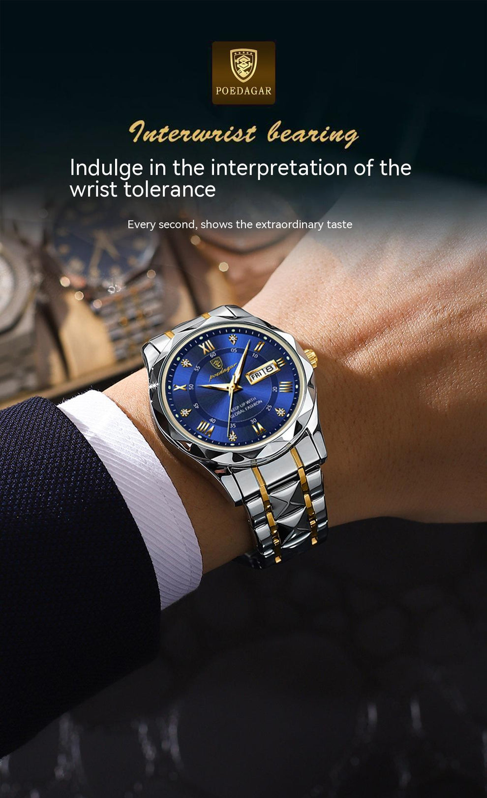 Luxury Stainless Steel Watch